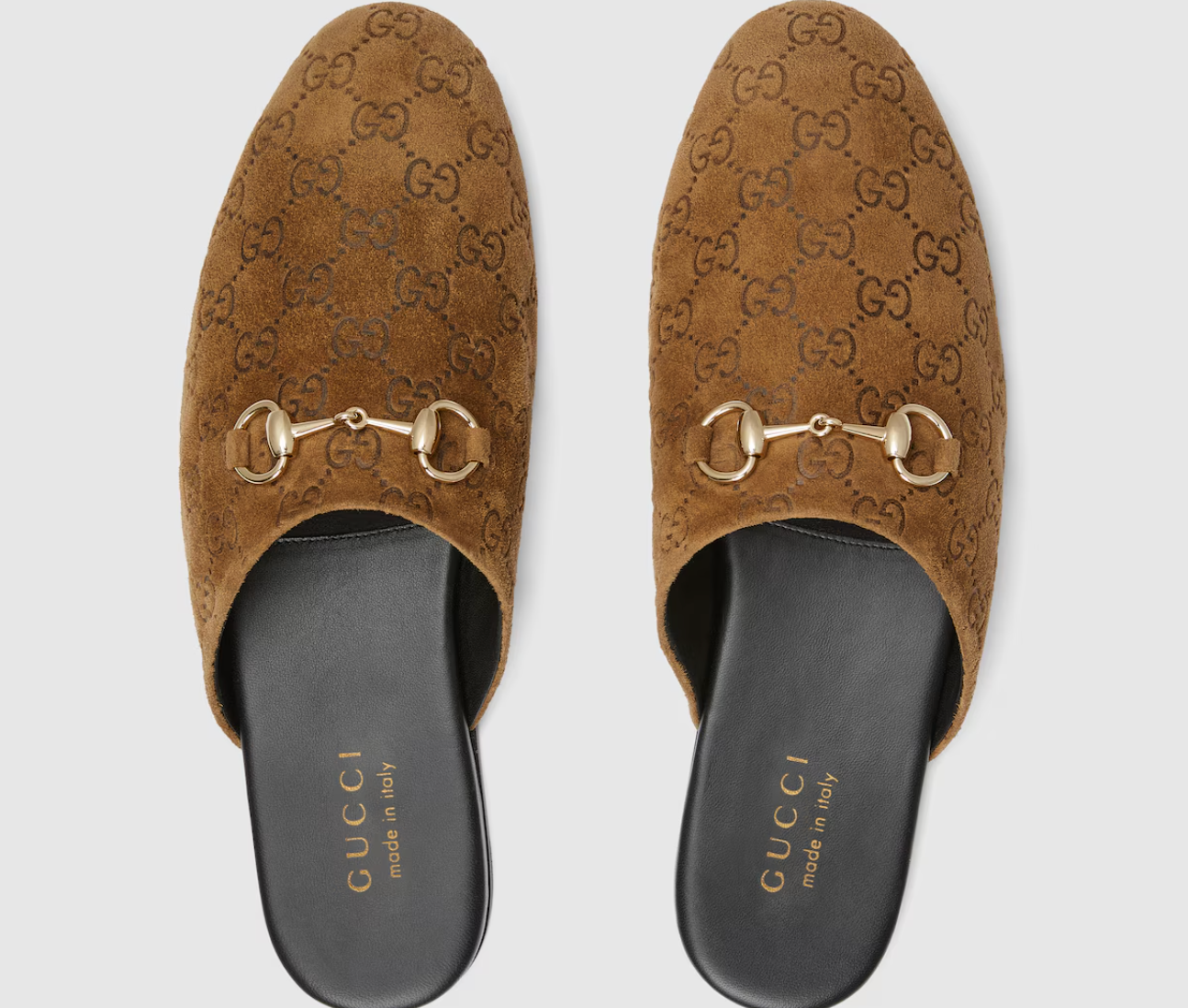  Giày Nam ‎Gucci Mule With Horsebit 'Brown' 