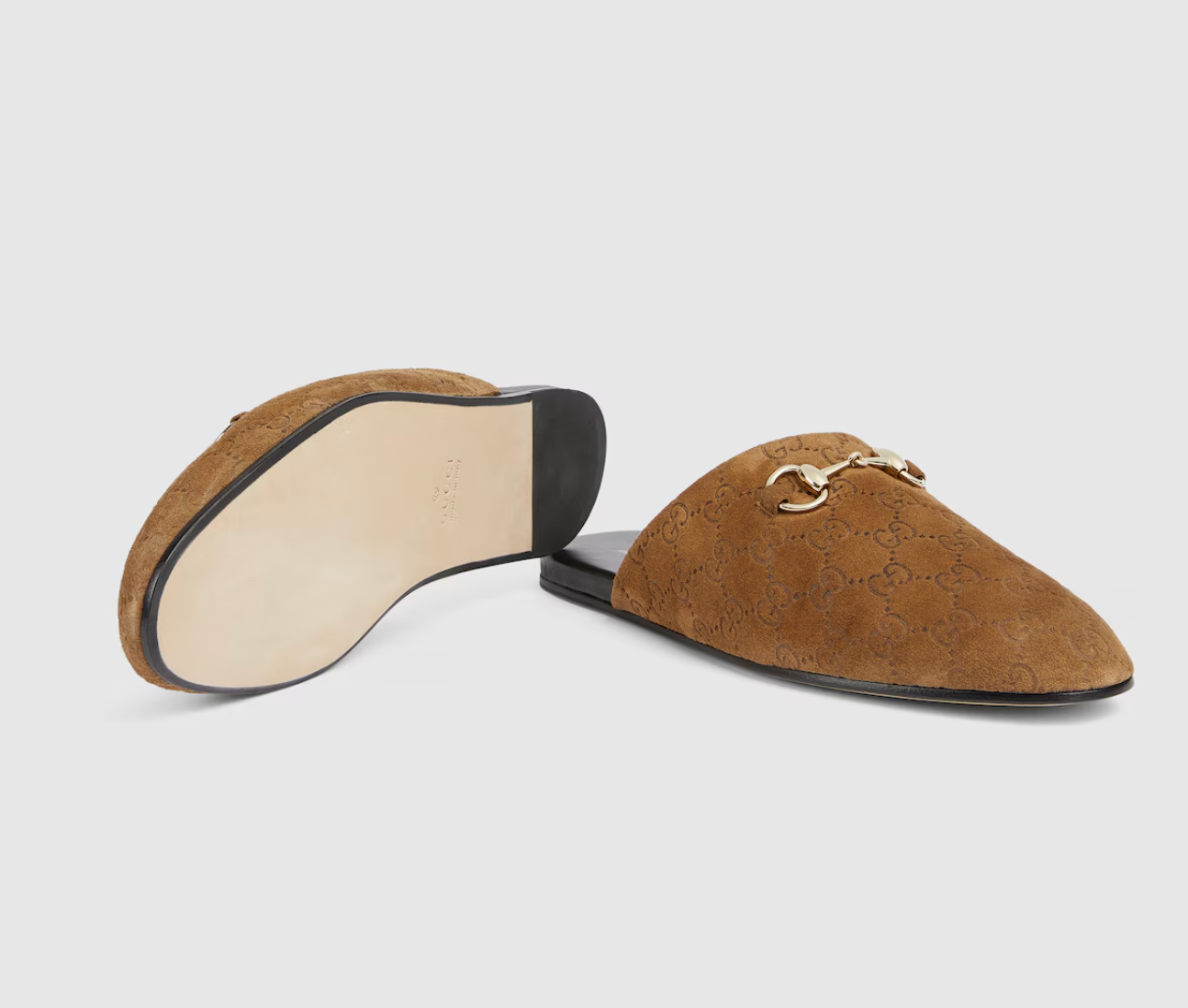  Giày Nam ‎Gucci Mule With Horsebit 'Brown' 