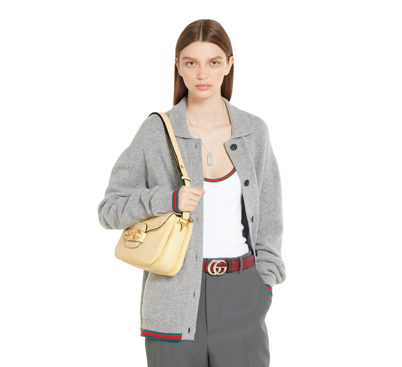  Túi ‎Gucci Horsebit 1955 Aura Small Shoulder Bag 'Yellow' 