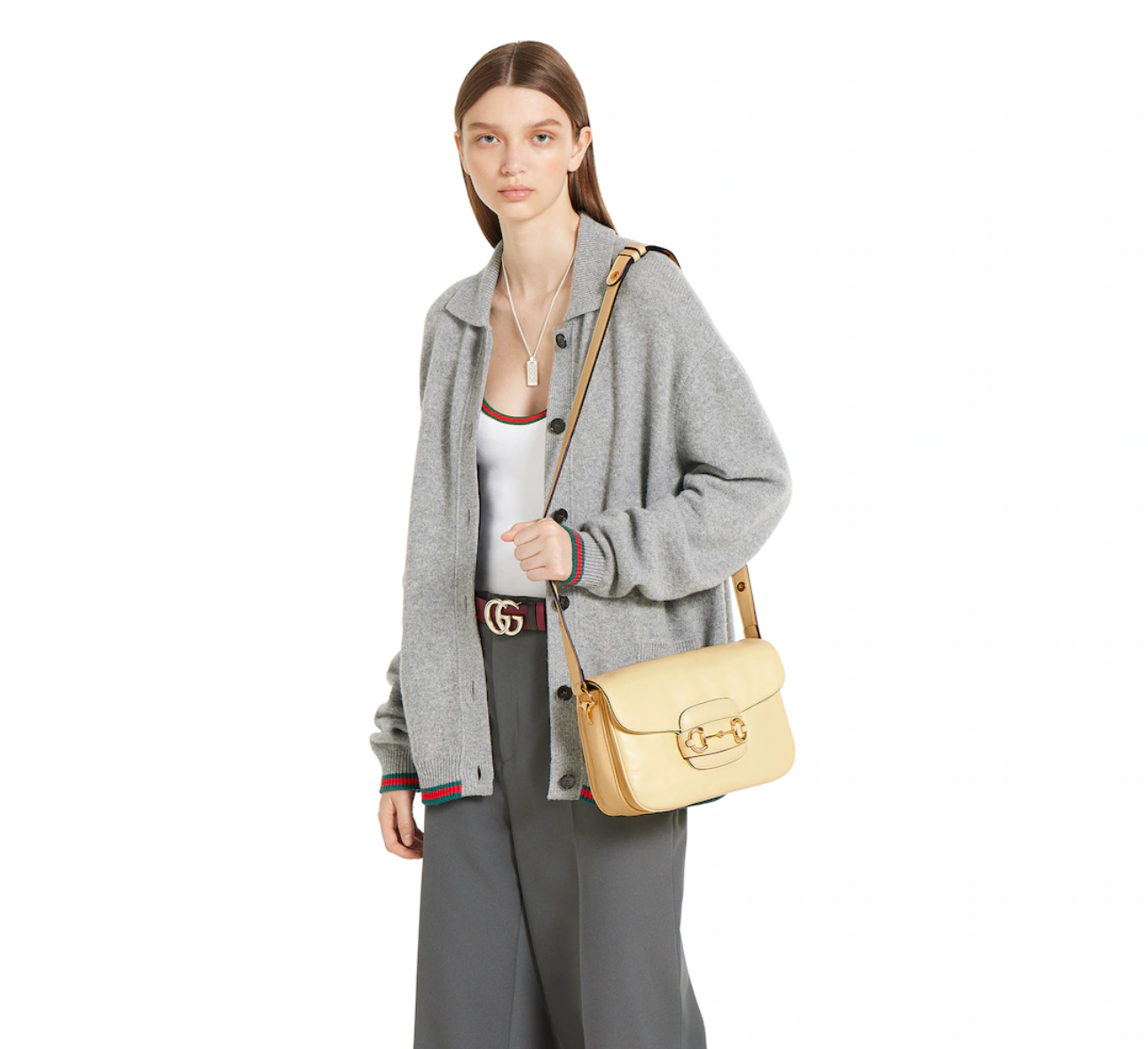  Túi ‎Gucci Horsebit 1955 Aura Small Shoulder Bag 'Yellow' 