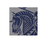  Ví Burberry Knight Logo Canvas Pouch 'Grey' 