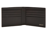  Ví Nam Bally Calfskin Bi-Fold Wallet 'Brown' 