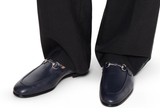  Giày Nam Gucci Jordaan Loafer 'Dark Blue' 