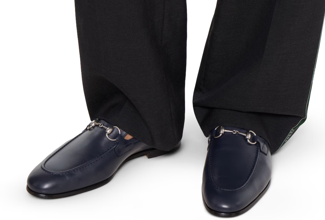  Giày Nam Gucci Jordaan Loafer 'Dark Blue' 