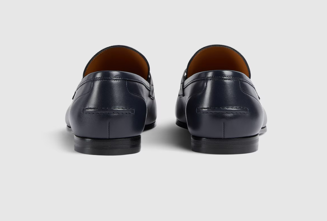 Giày Nam Gucci Jordaan Loafer 'Dark Blue' 