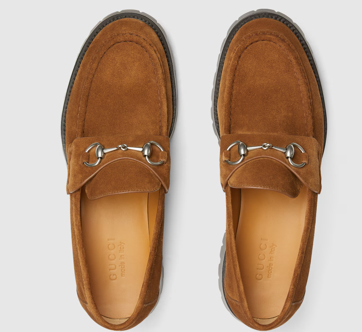  Giày Nam Gucci Loafer With Horsebit 'Brown' 