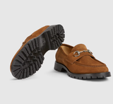 Giày Nam Gucci Loafer With Horsebit 'Brown' 
