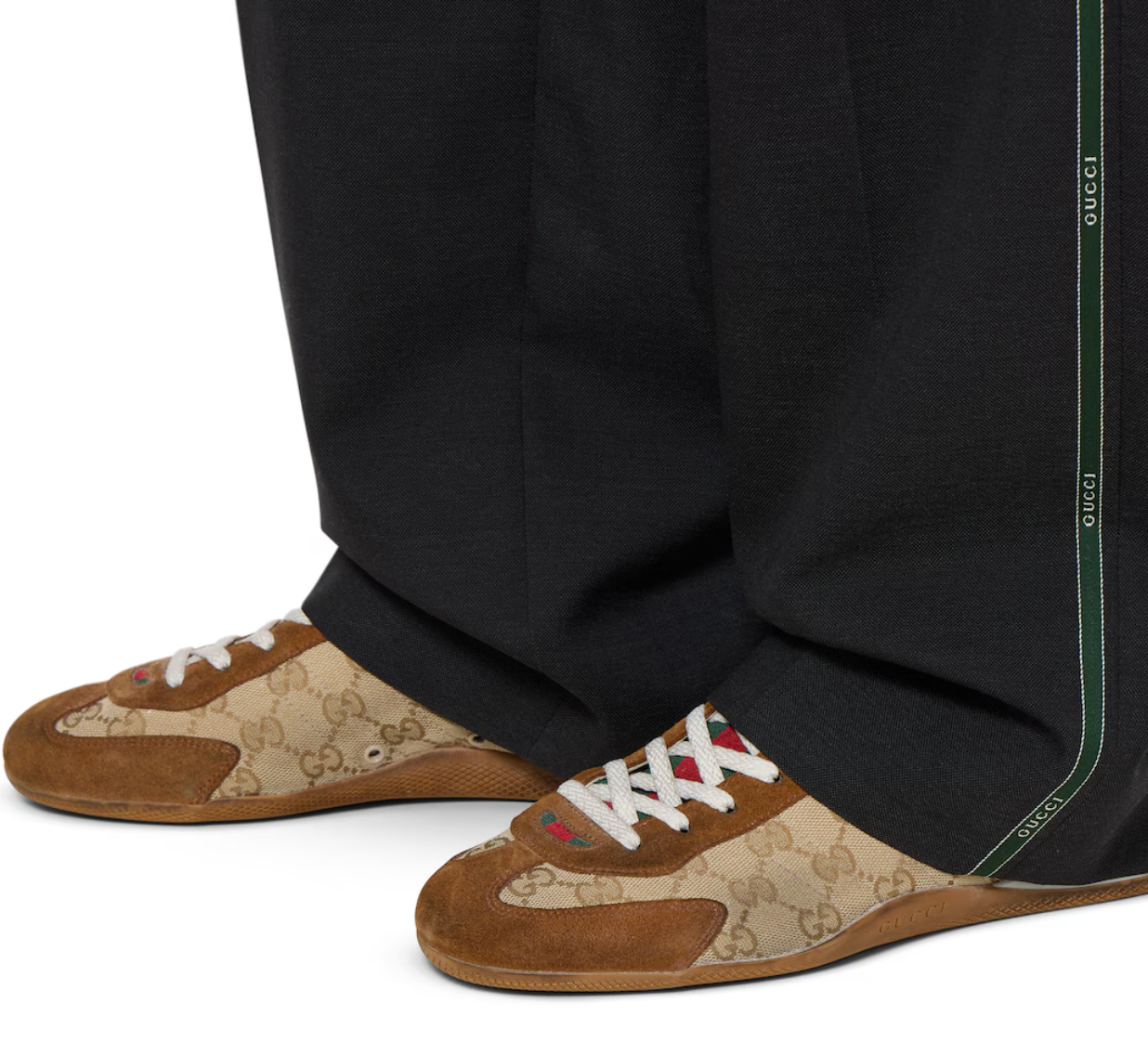  Giày Nam Gucci Shift Sneaker 'Brown' 