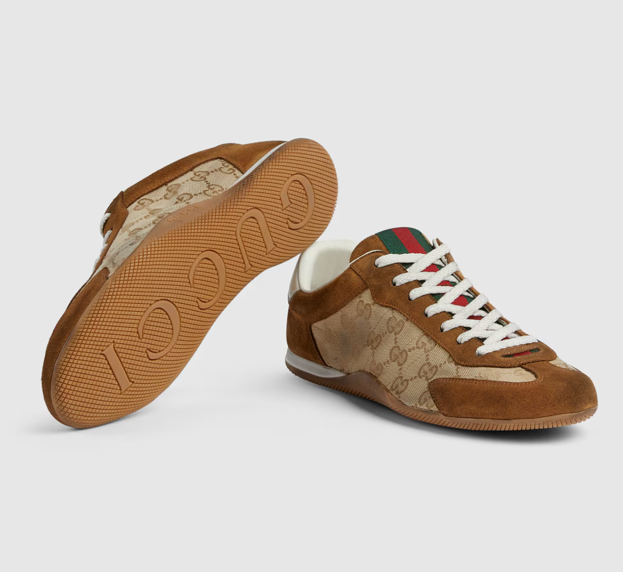  Giày Nam Gucci Shift Sneaker 'Brown' 