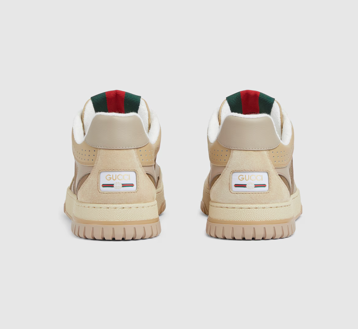  Giày Nam Gucci Re-Web Sneaker 'Beige' 