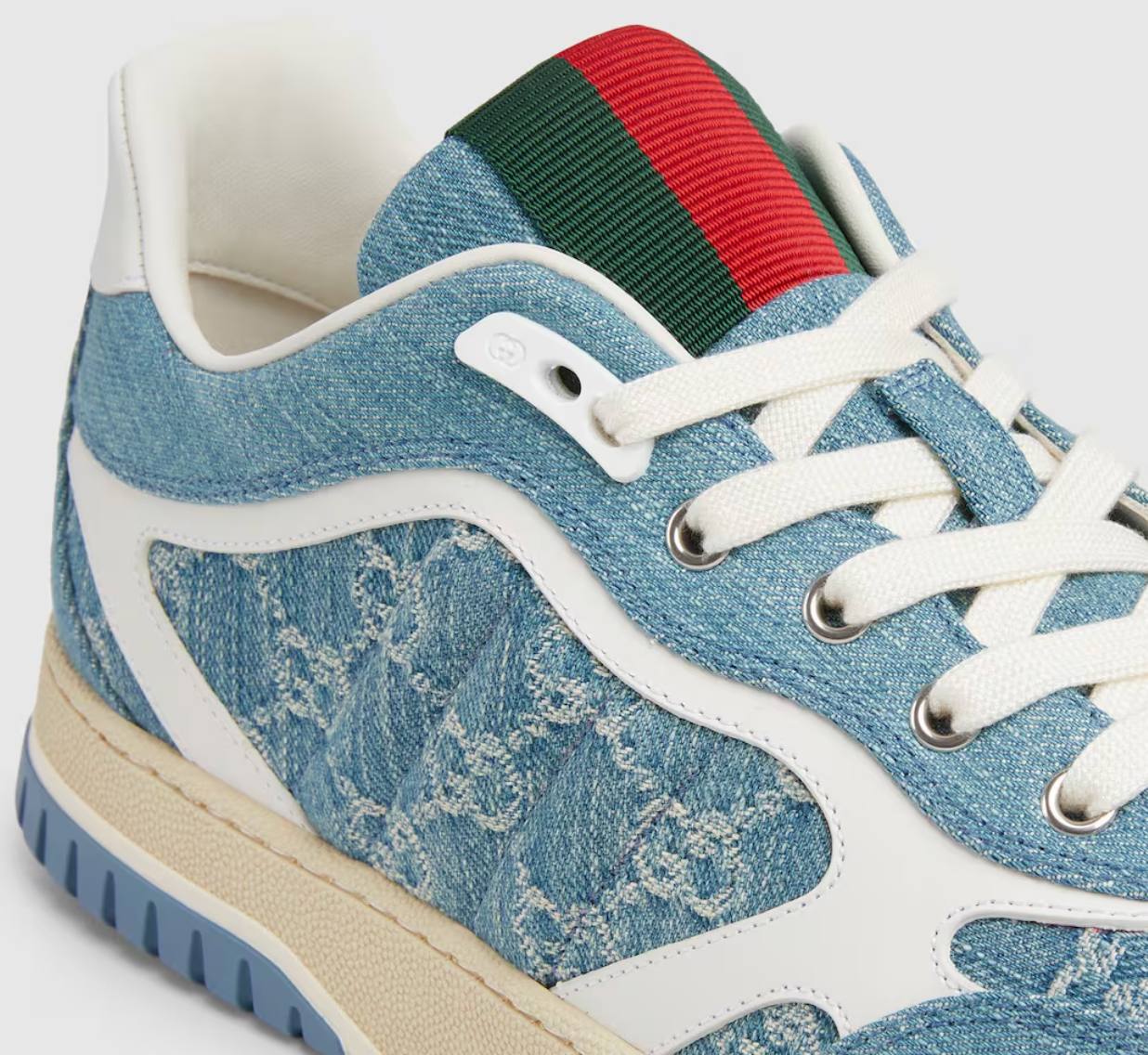 Giày Nam Gucci Re-Web Sneaker 'Blue' 