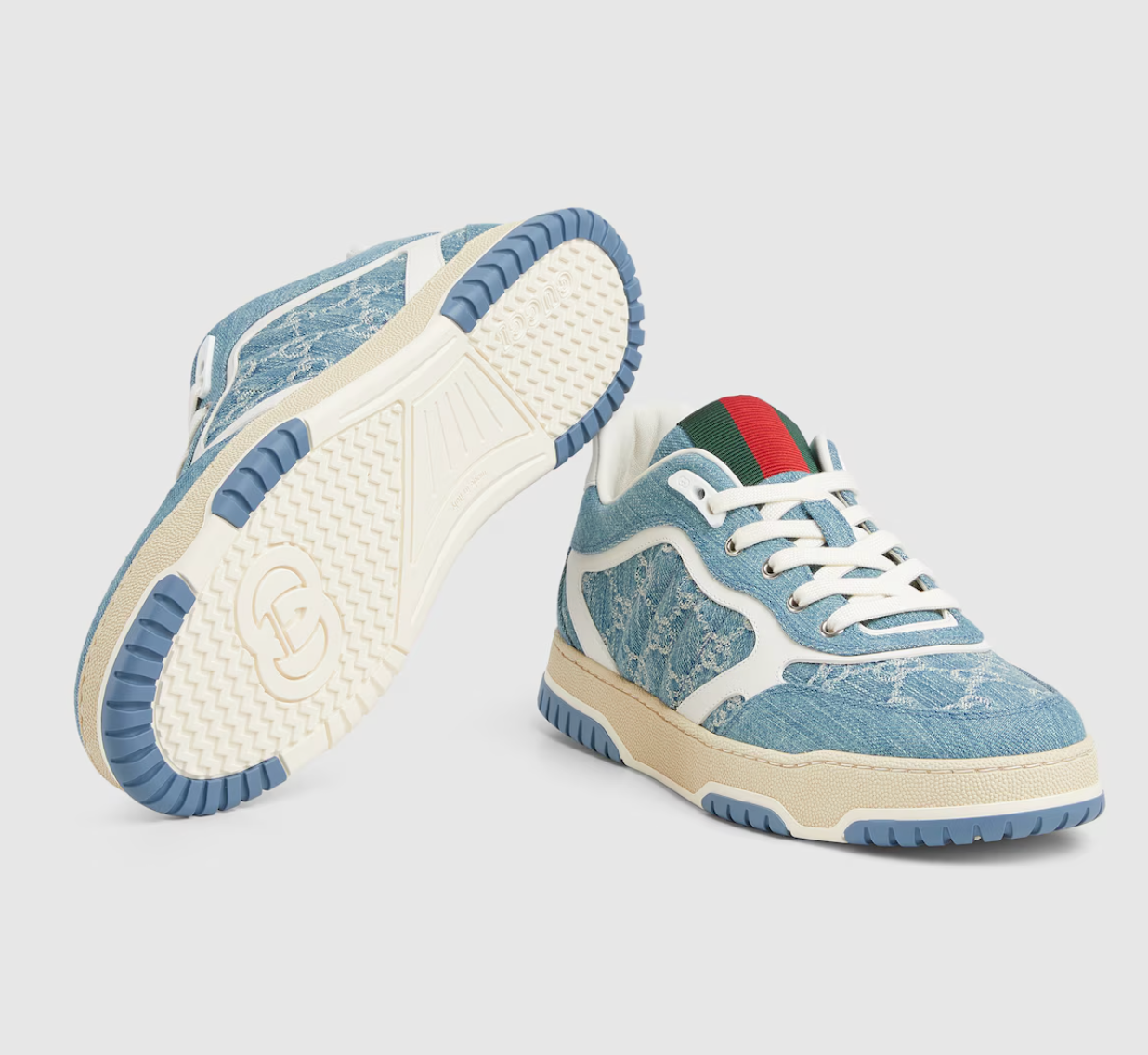  Giày Nam Gucci Re-Web Sneaker 'Blue' 