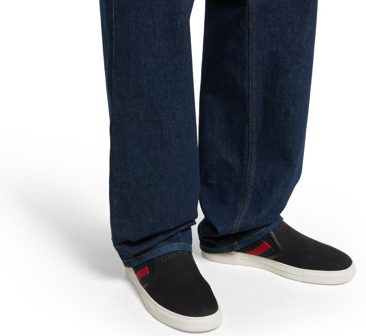  Giày Nam Gucci Ace Slip-on Sneaker 'Black' 