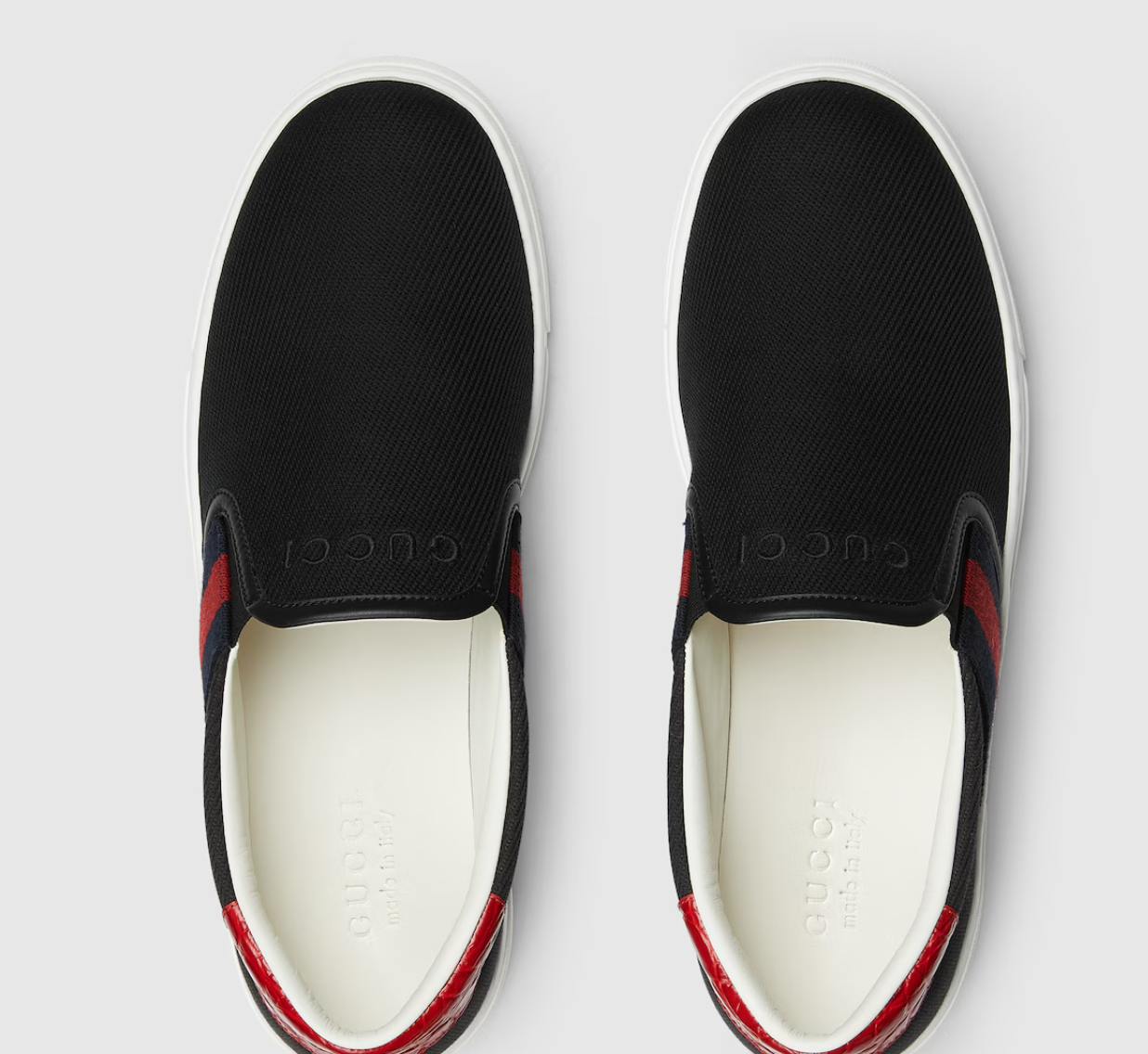  Giày Nam Gucci Ace Slip-on Sneaker 'Black' 