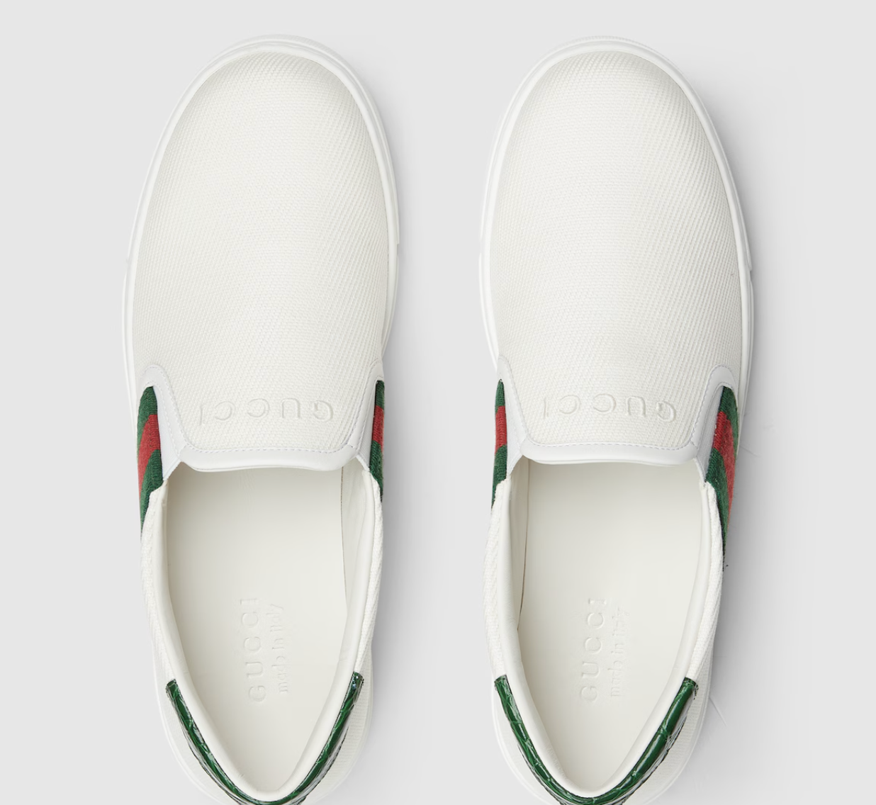  Giày Nam Gucci Ace Slip-on Sneaker 'White' 
