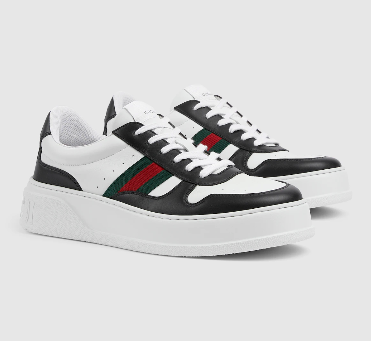  Giày Nam Gucci Chunky Sneaker 'Black White' 