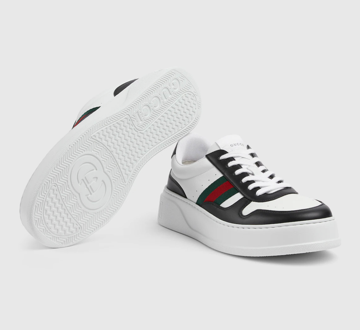  Giày Nam Gucci Chunky Sneaker 'Black White' 