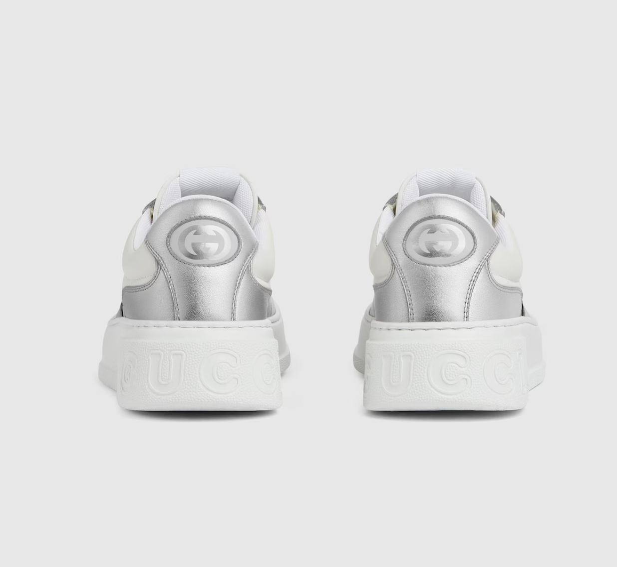  Giày Nam ‎Gucci Chunky Sneaker 'White Silver' 
