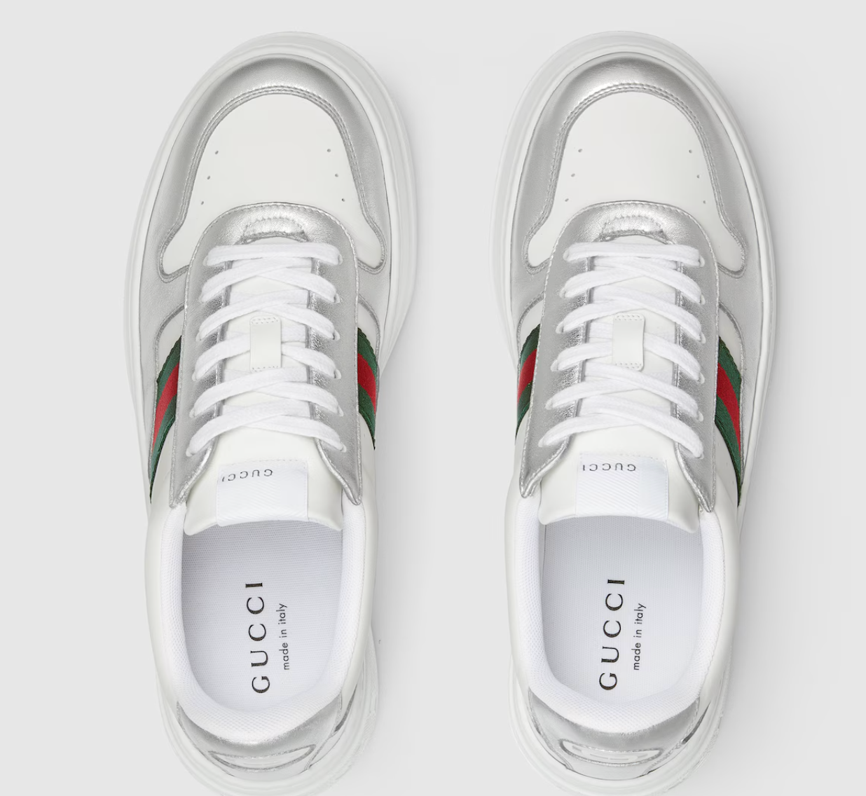  Giày Nam ‎Gucci Chunky Sneaker 'White Silver' 