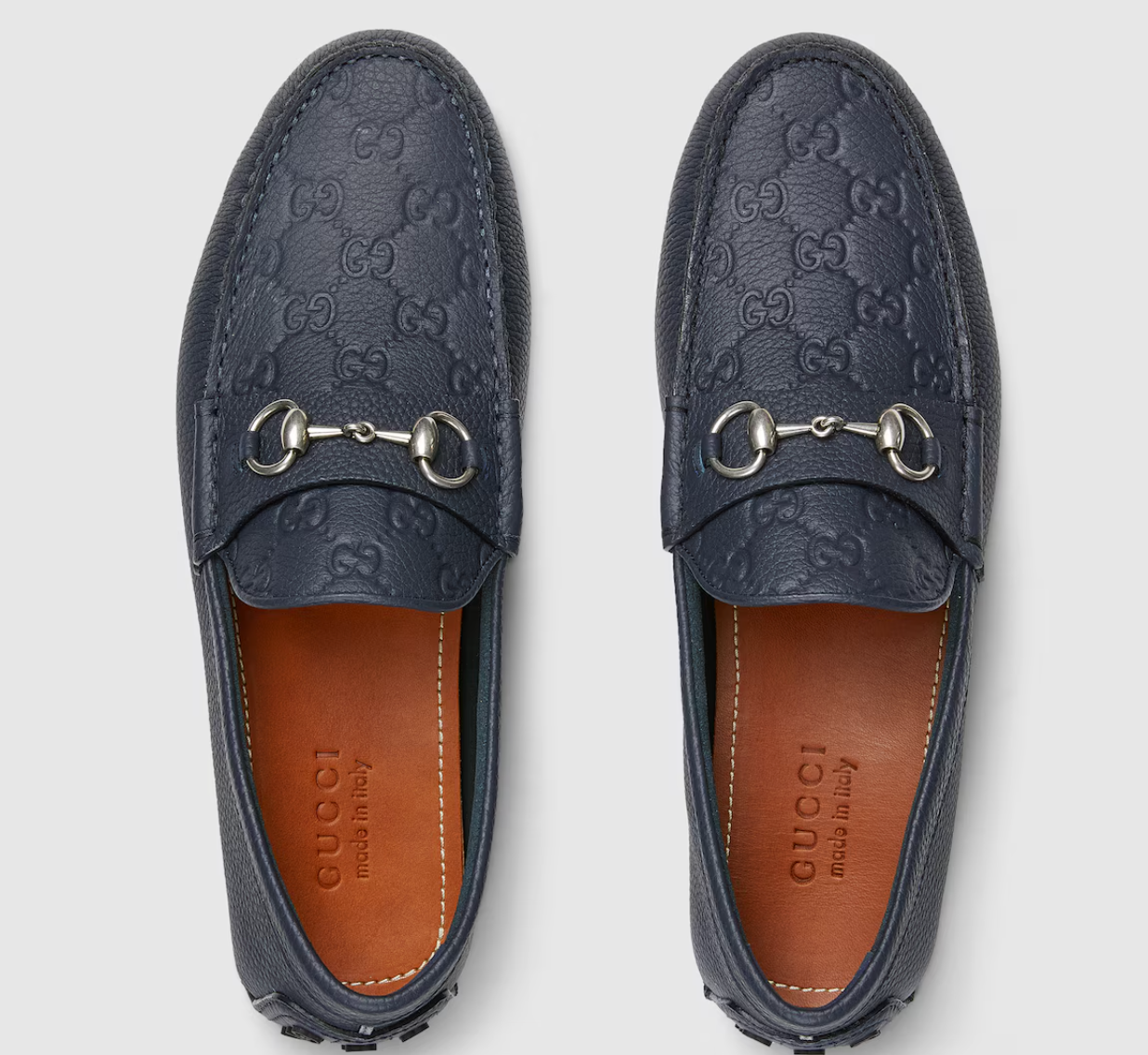  Giày Nam Gucci Driver With Horsebit 'Blue' 