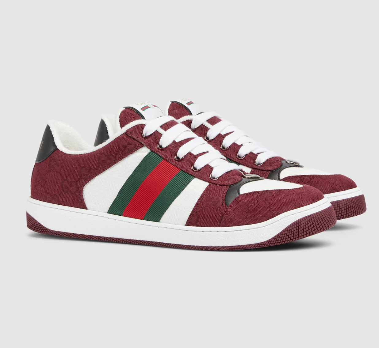  Giày Nam ‎Gucci Screener Trainer 'Red' 