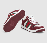  Giày Nam ‎Gucci Screener Trainer 'Red' 