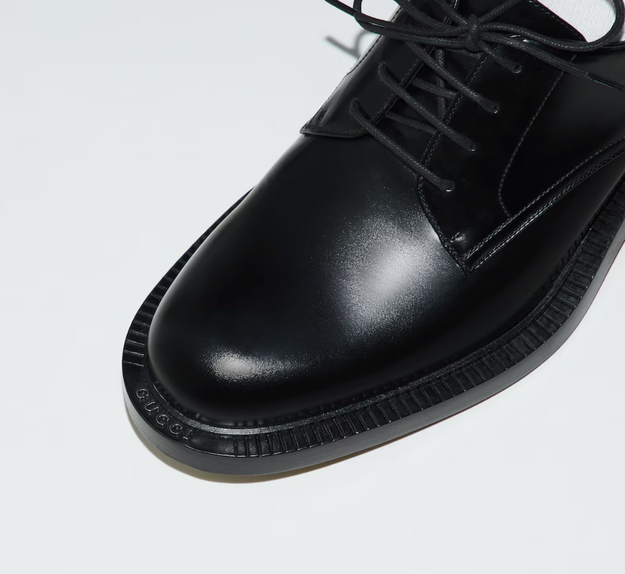  Giày Nam Gucci Lace-up Shoe 'Black' 