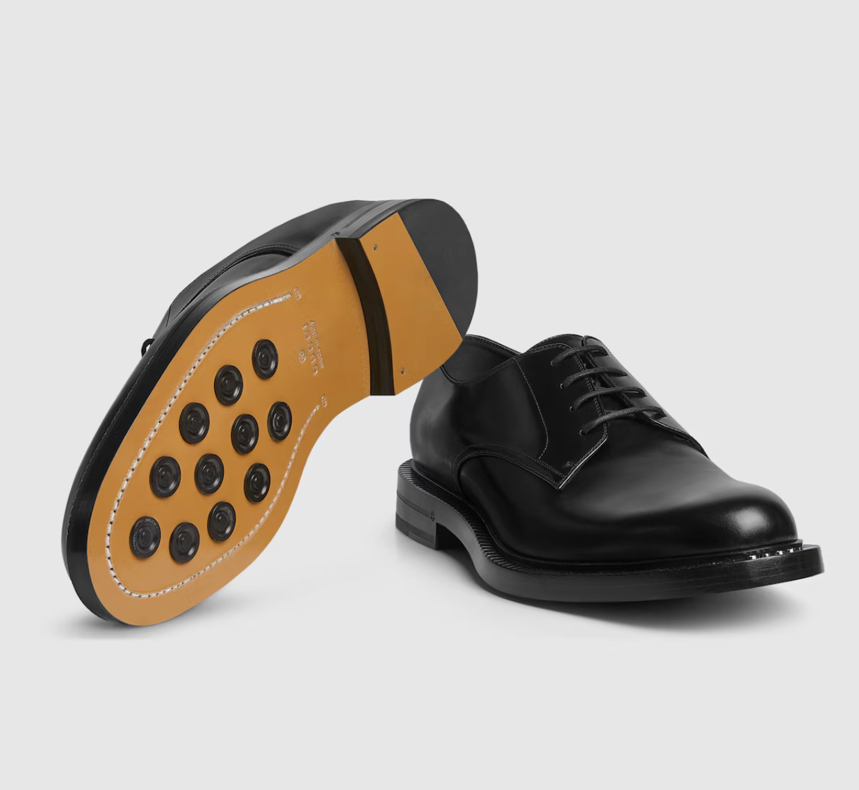  Giày Nam Gucci Lace-up Shoe 'Black' 