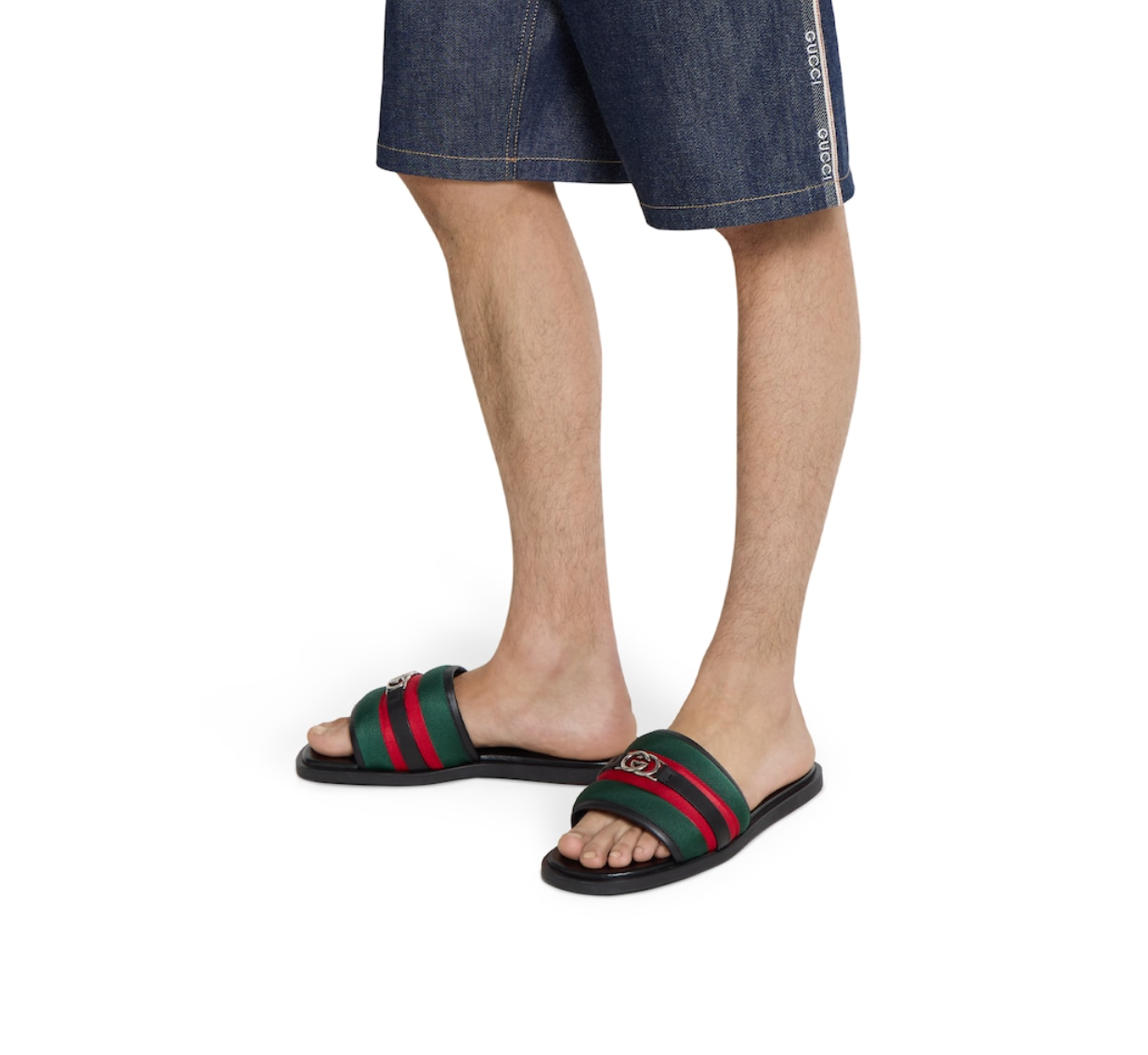  Dép Nam Gucci Slide Sandal With Interlocking G 'Black' 