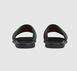  Dép Nam Gucci Slide Sandal With Interlocking G 'Black' 