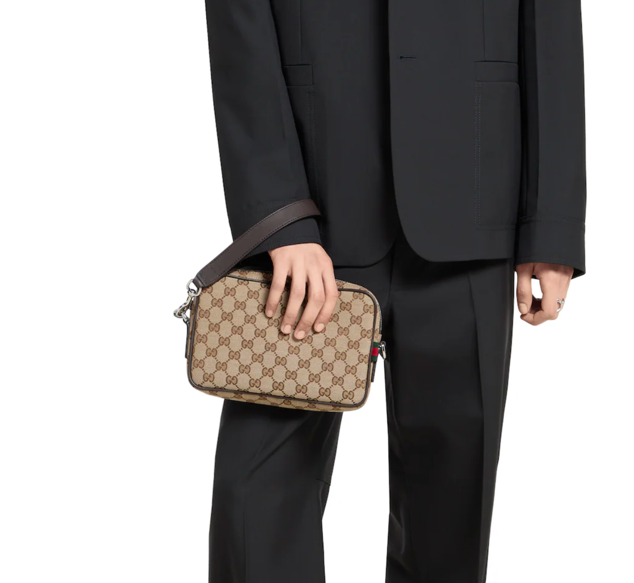  Túi ‎Gucci Canvas Small Crossbody Bag 'Beige' 