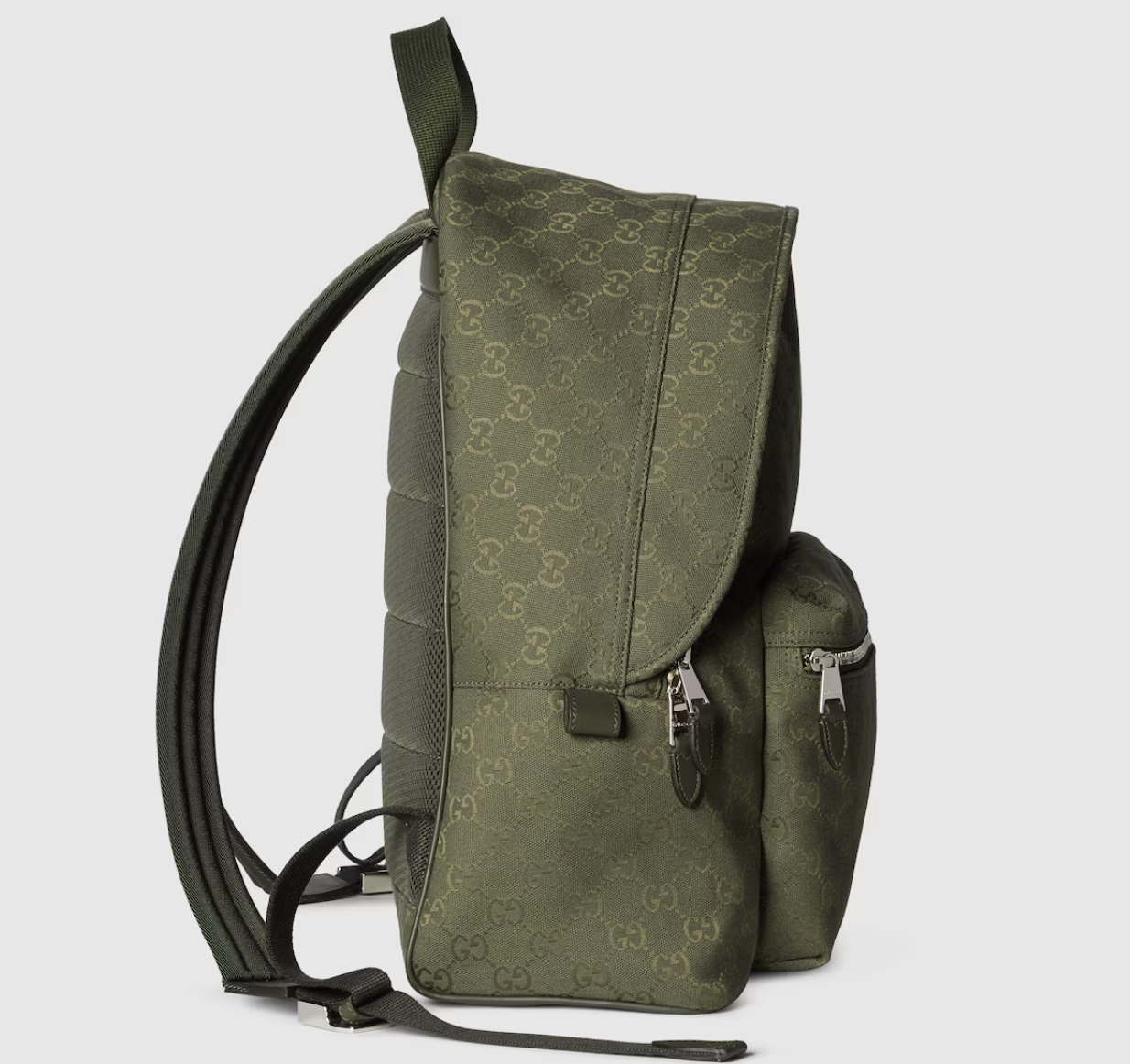  Balo Gucci Canvas Medium Backpack 'Green' 