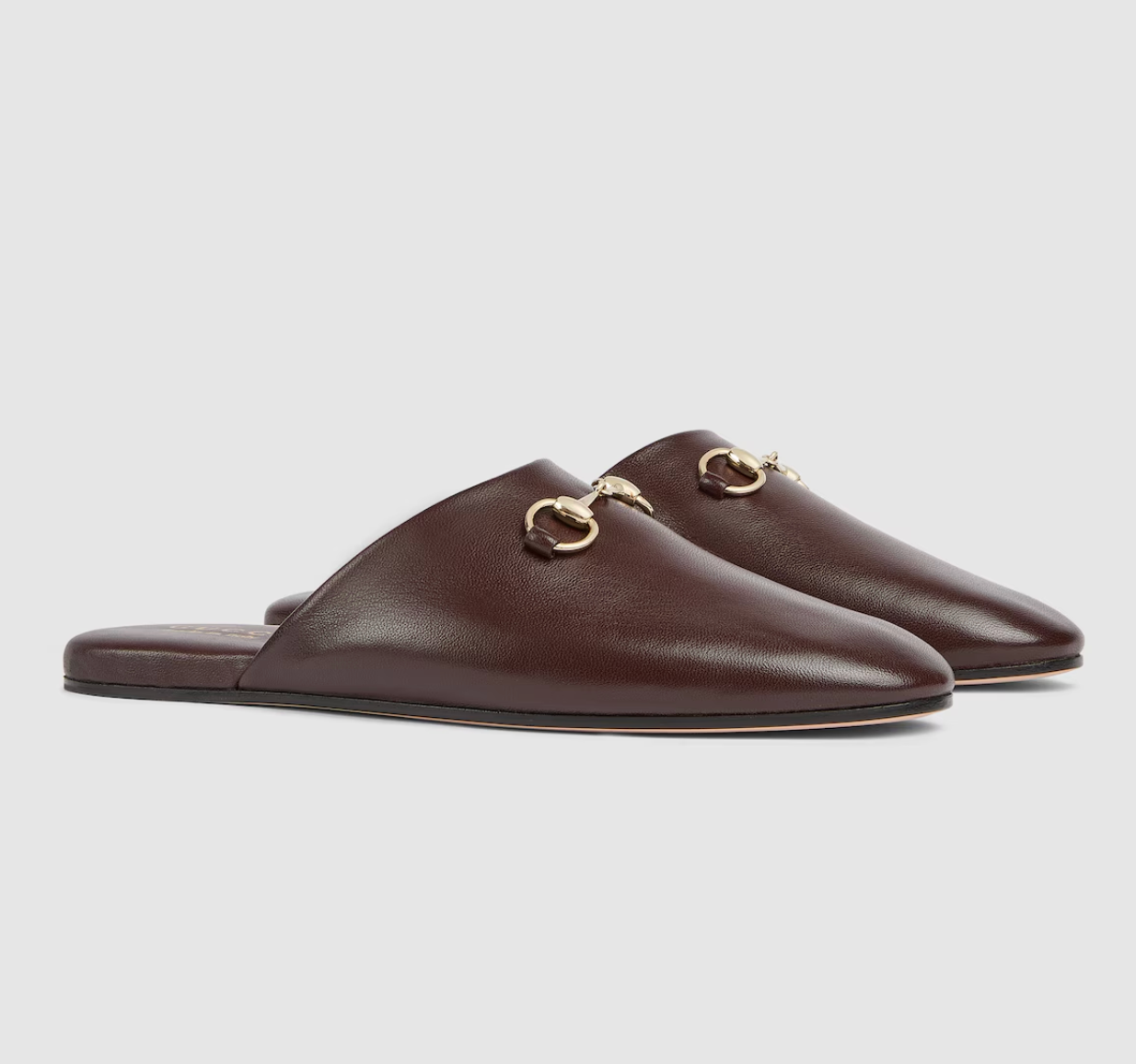  Giày Nữ Gucci Mule With Horsebit 'Brown' 