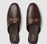  Giày Nữ Gucci Mule With Horsebit 'Brown' 