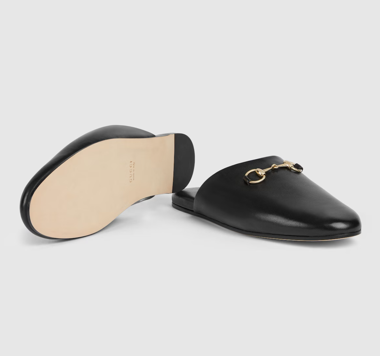  Giày Nữ Gucci Mule With Horsebit 'Black' 