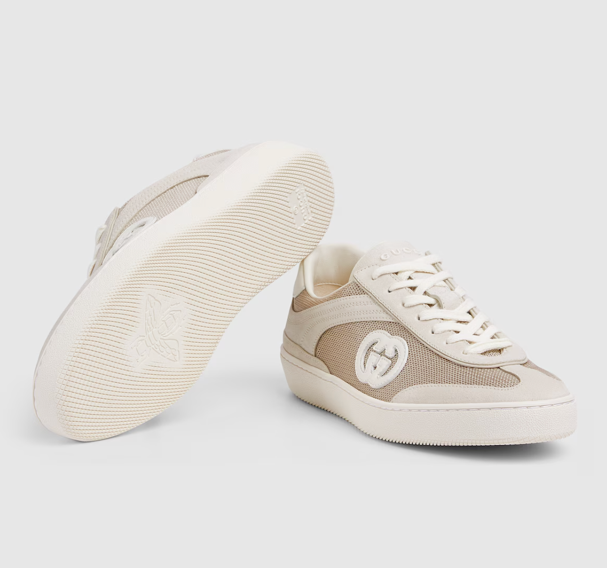  Giày Nữ Gucci G75 Trainer 'Beige' 