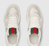  Giày Nữ Gucci Re-Web Sneaker 'White' 