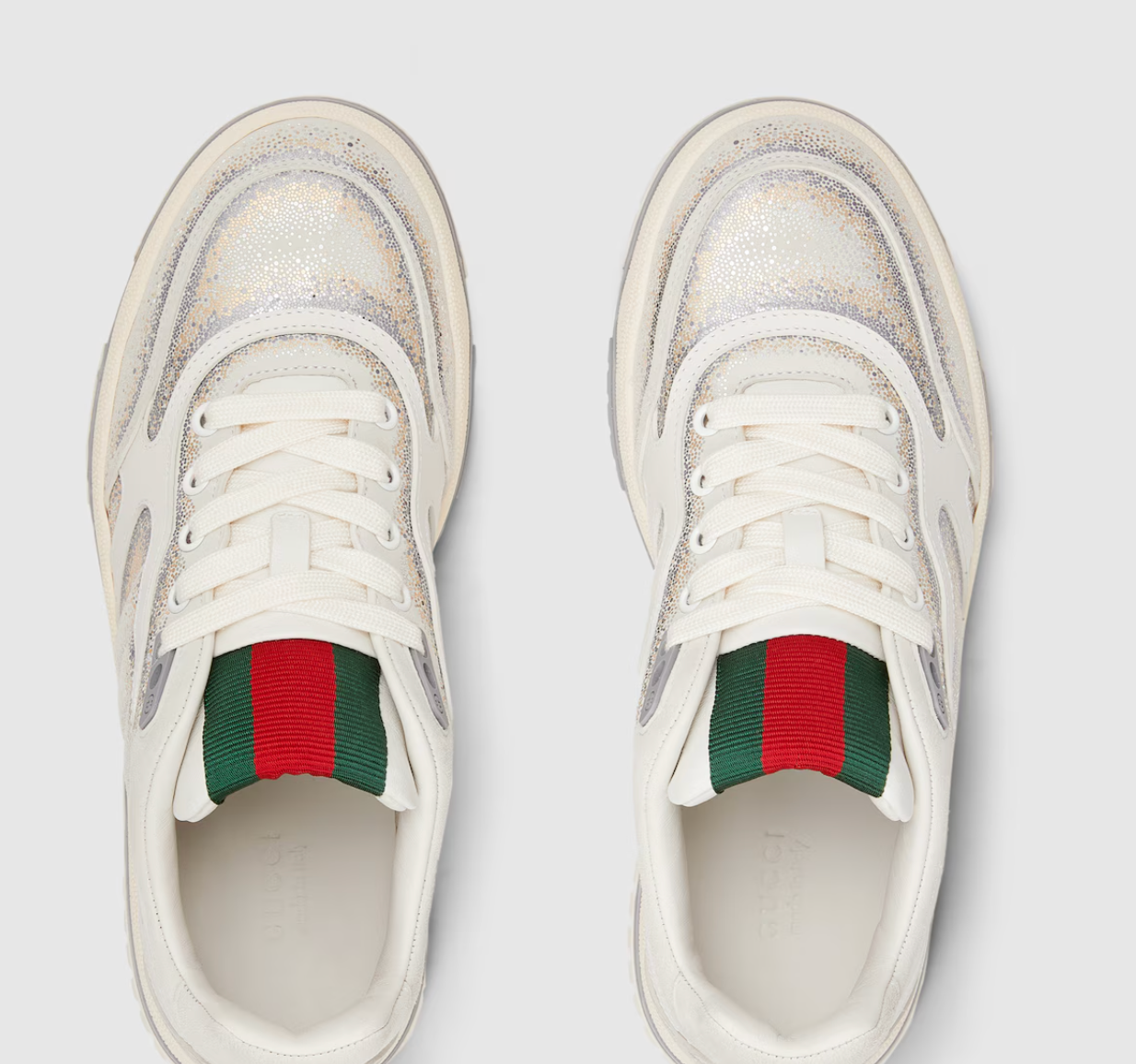  Giày Nữ Gucci Re-Web Sneaker 'White' 