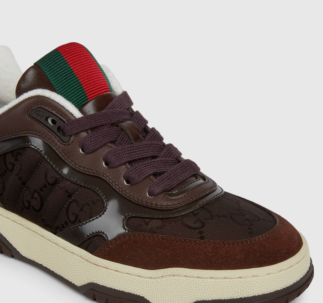  Giày Nữ Gucci Re-Web Sneaker 'Brown' 