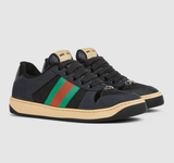  Giày Nữ Gucci Screener Sneaker 'Black' 