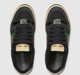  Giày Nữ Gucci Screener Sneaker 'Black' 