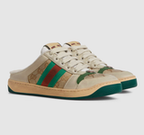  Giày Nữ Gucci Screener Mule 'Beige' 