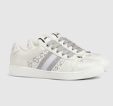  Giày Nữ Gucci GG Crystal Screener Sneaker 'White' 