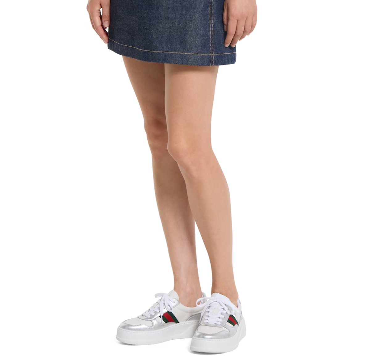  Giày Nữ Gucci Chunky Sneaker 'White' 