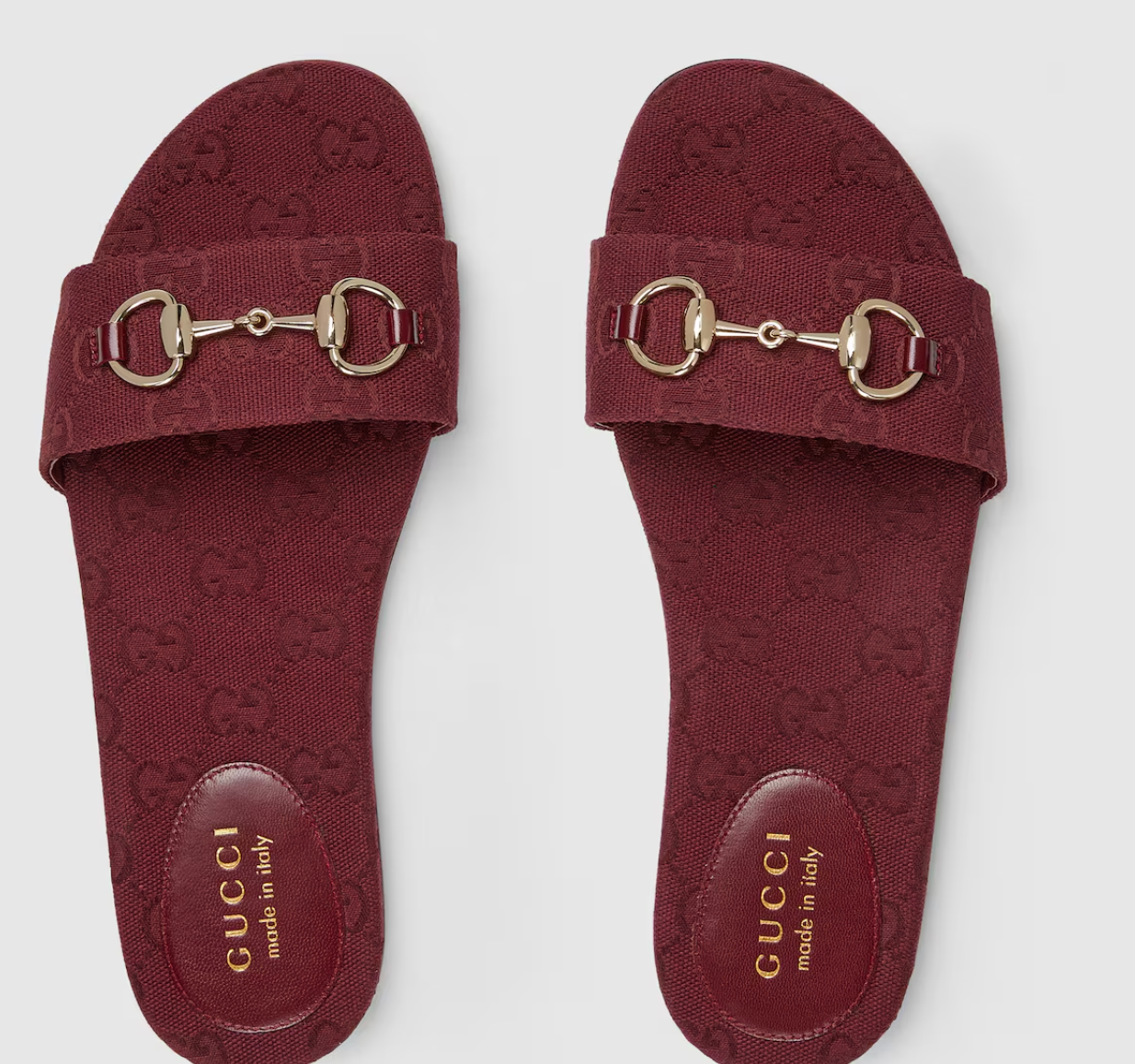  Dép Nữ Gucci Slide Sandal With Horsebit 'Rosso Ancora' 