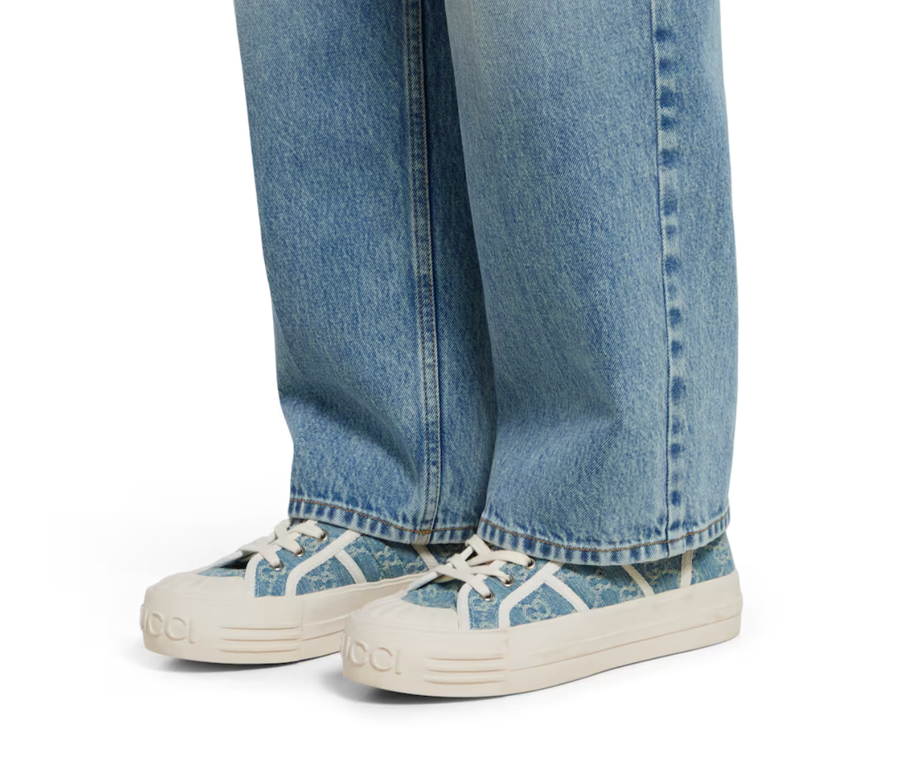  Giày Nữ Gucci Chunky Sneaker 'Blue' 