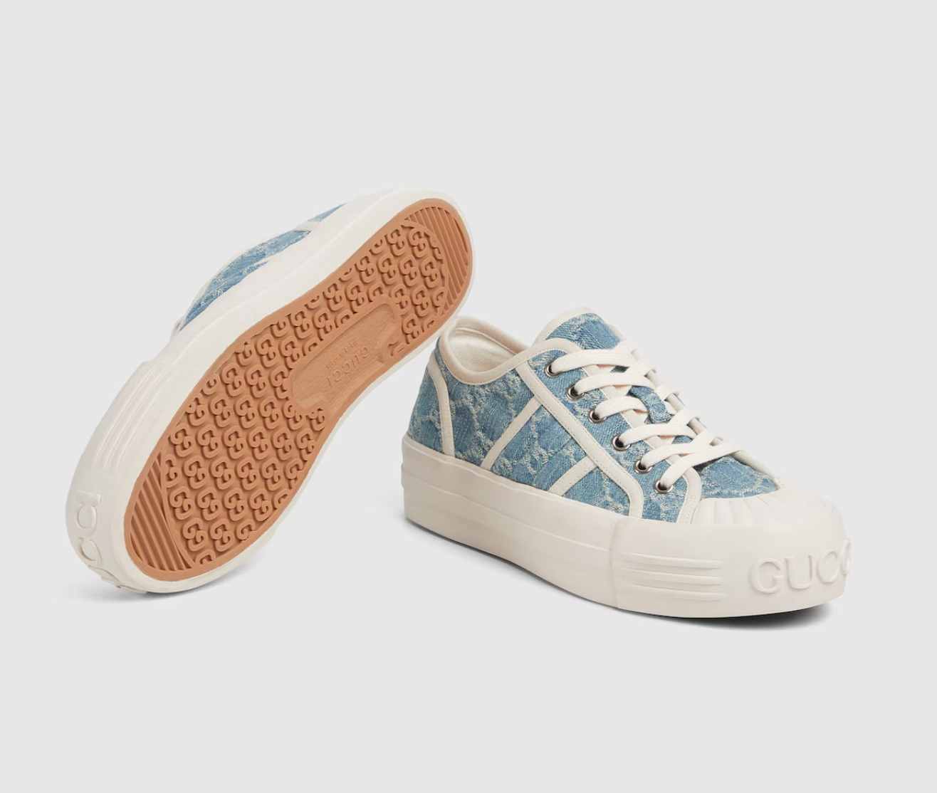  Giày Nữ Gucci Chunky Sneaker 'Blue' 