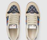  Giày Nữ Gucci GG Crystal Screener Sneaker 'Beige' 