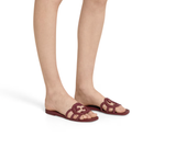  Dép Nữ Gucci Interlocking Slide Sandal 'Rosso Ancora' 