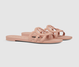  Dép Nữ ‎Gucci Interlocking G Slide Sandal 'Beige' 